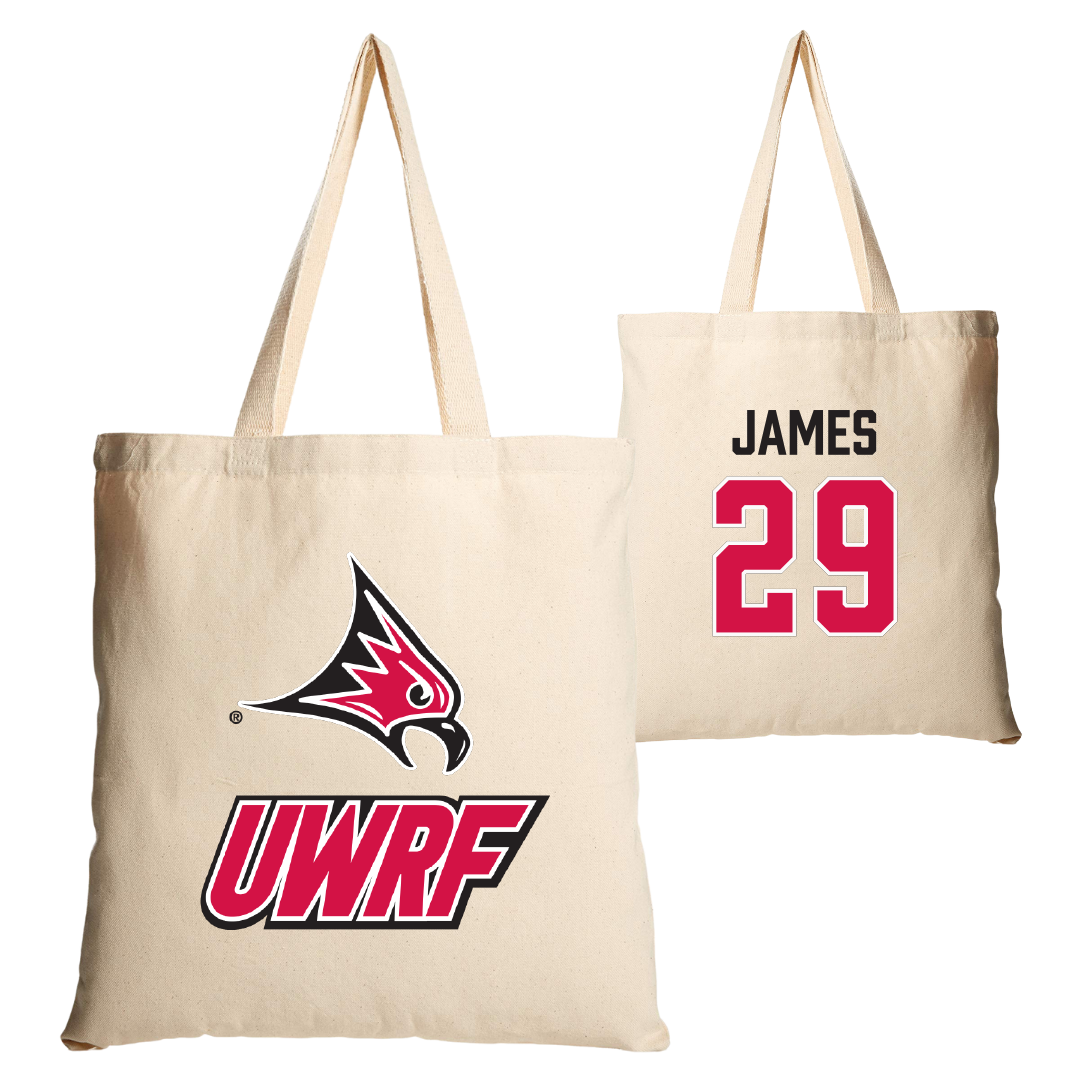 University of Wisconsin-River Falls Soccer Tan Canvas Tote Bag - #29 Haley James