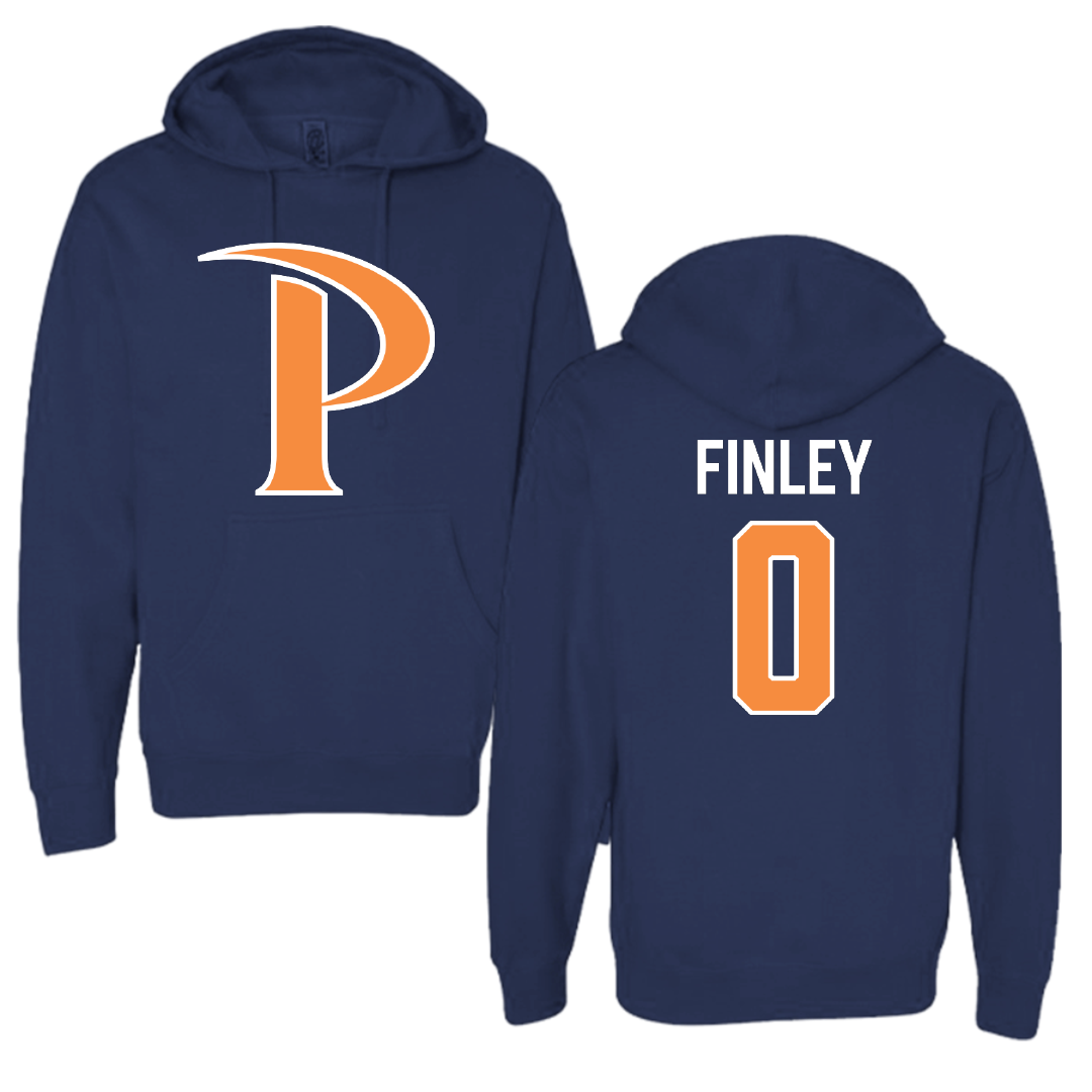 Pepperdine University Basketball Navy Hoodie - #0 Ivory Finley