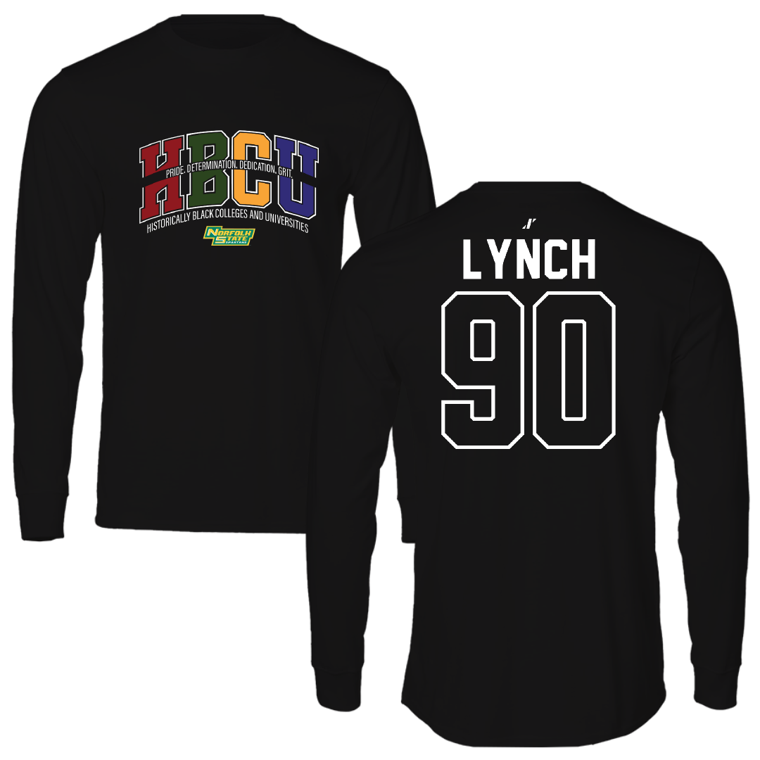 Norfolk State University Football Black HBCU Long Sleeve - #90 Keshawn Lynch