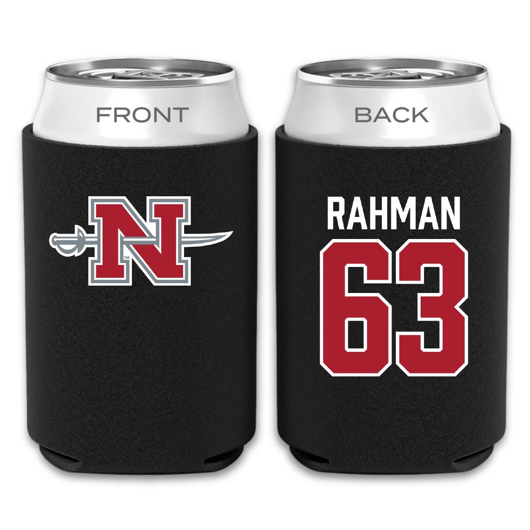 Nicholls State University Football Black Can Cooler - #63 Hamza Rahman