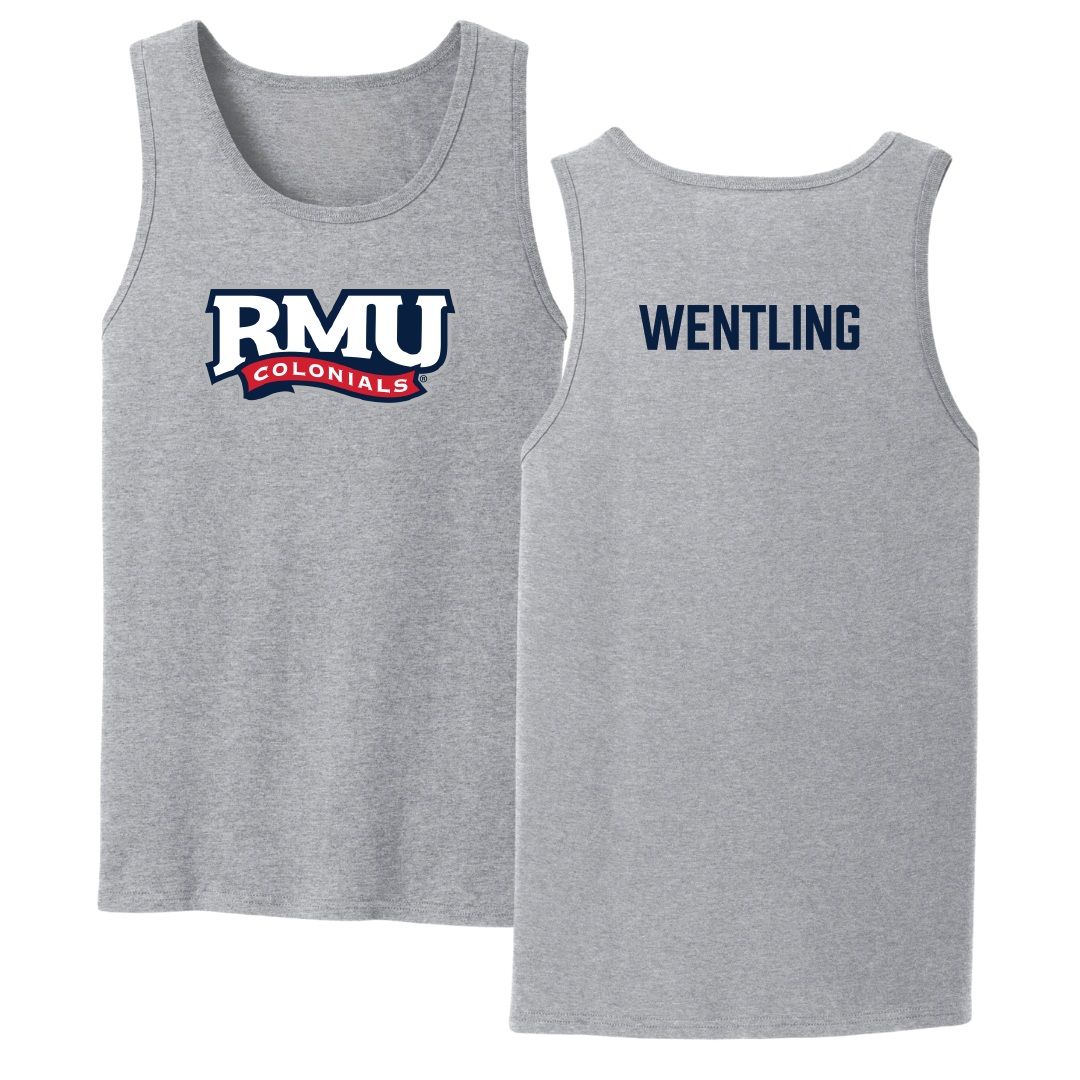 Robert Morris University TF and XC Sport Gray Tank Top - Nathan Wentling