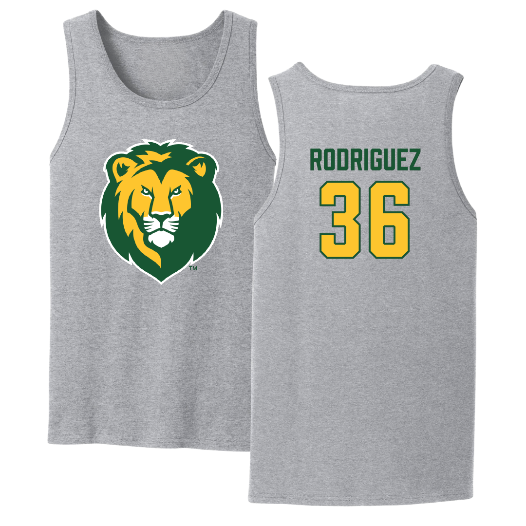 Southeastern Louisiana University Baseball Sport Gray Tank Top - #36 Jackson Rodriguez