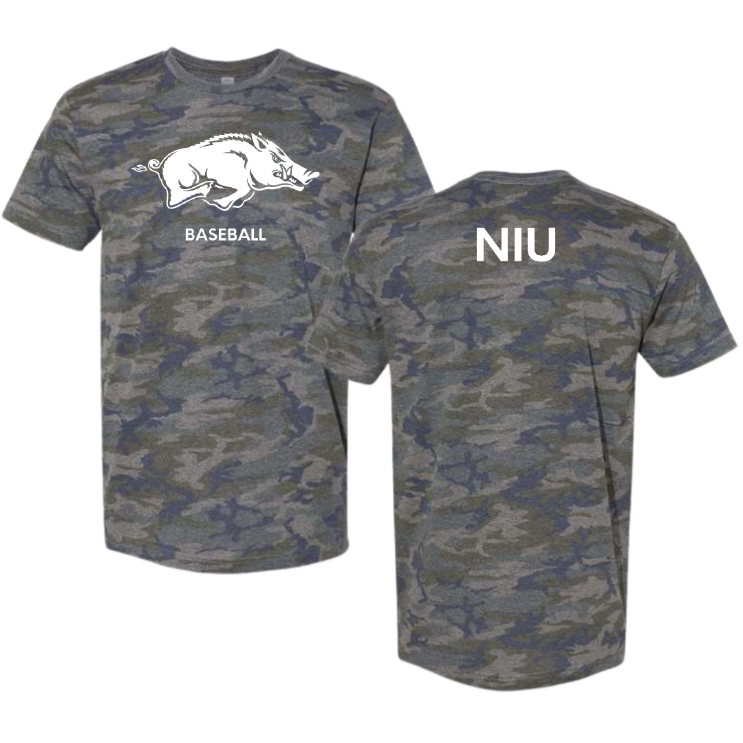 University of Arkansas Baseball Vintage Camo Tee - Maika Niu