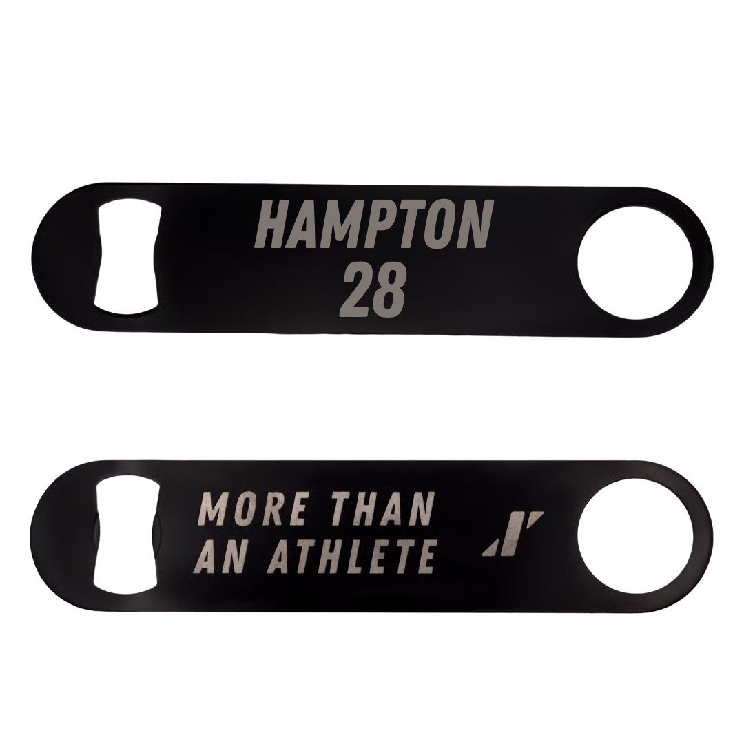 Football Black Bottle Opener - #28 Terrance Hampton