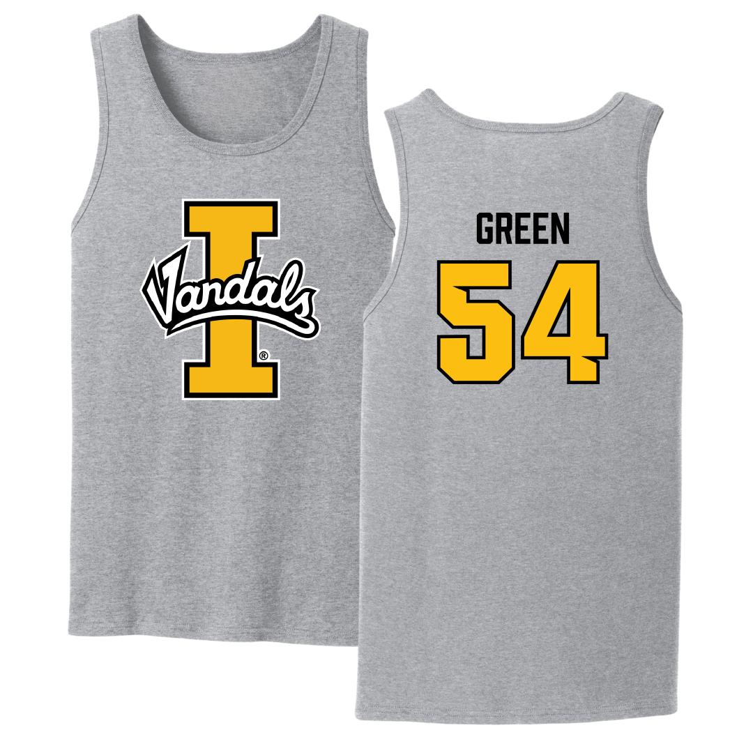 University of Idaho Football Sport Gray Tank Top - #54 Alex Green