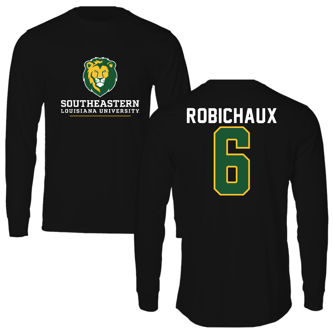 Southeastern Louisiana University Baseball Black Long Sleeve - #6 Ben Robichaux