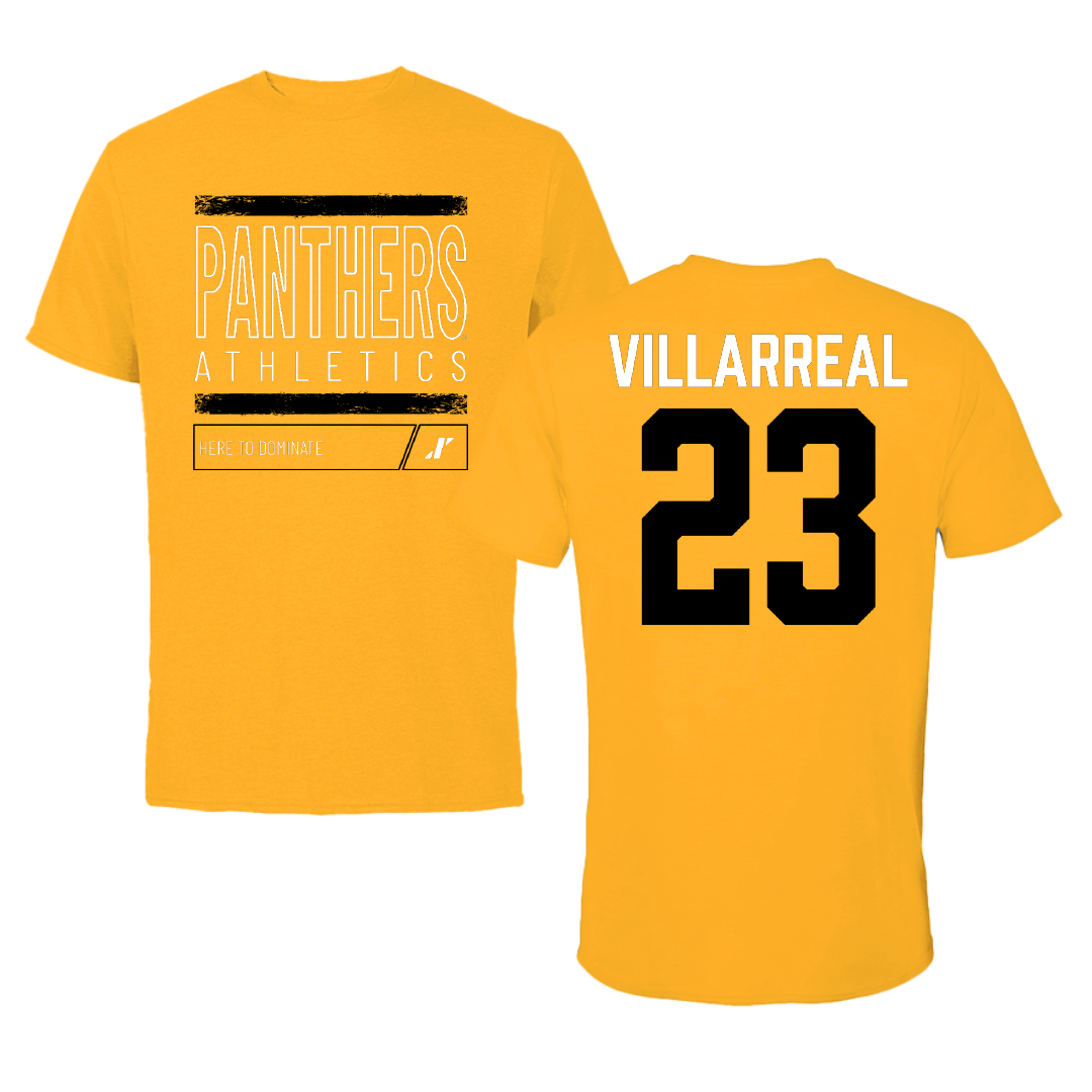University of Wisconsin-Milwaukee Basketball Gold Dominate Tee - #23 Austin Villarreal
