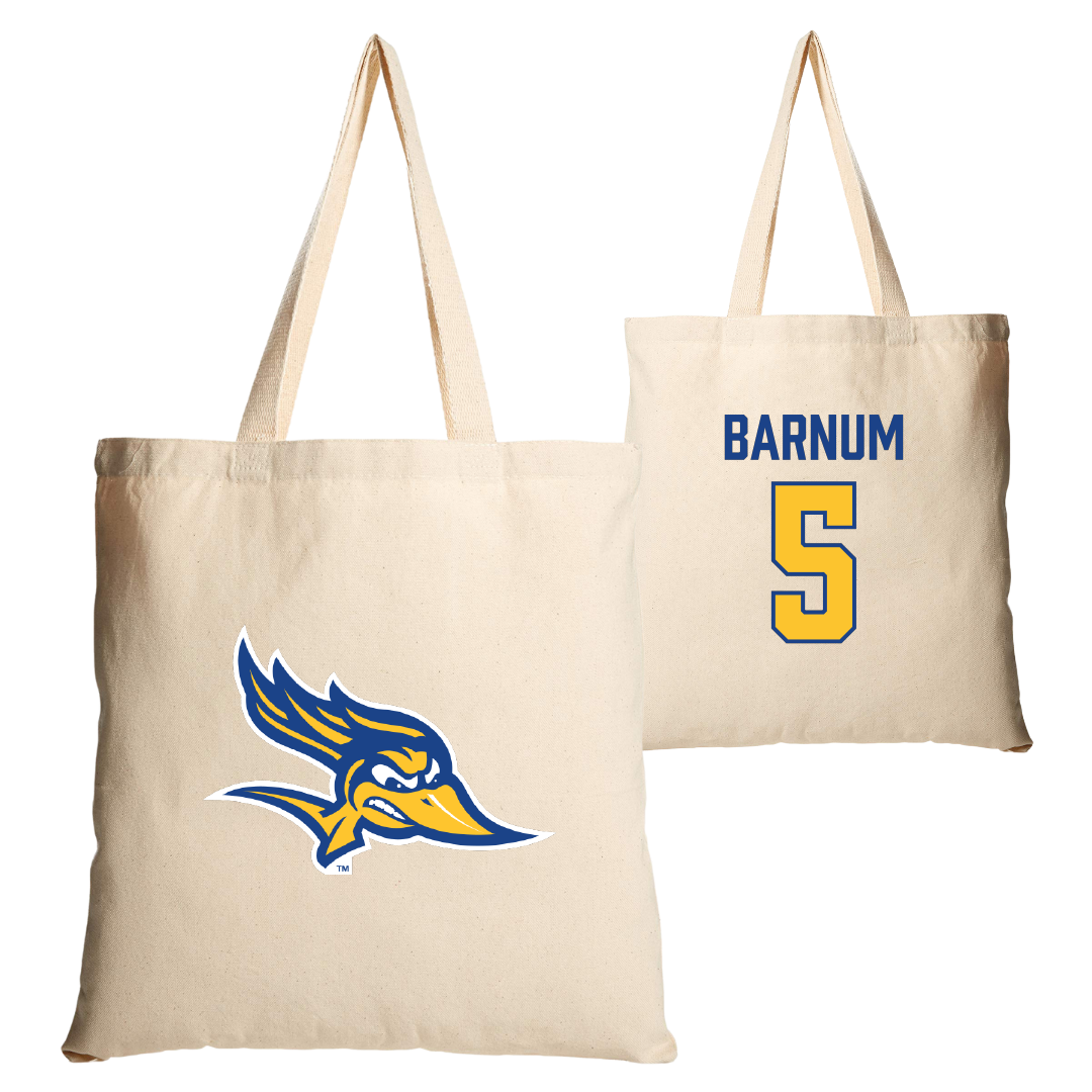 California State University-Bakersfield Baseball Tan Canvas Tote Bag - #5 Lewis Barnum