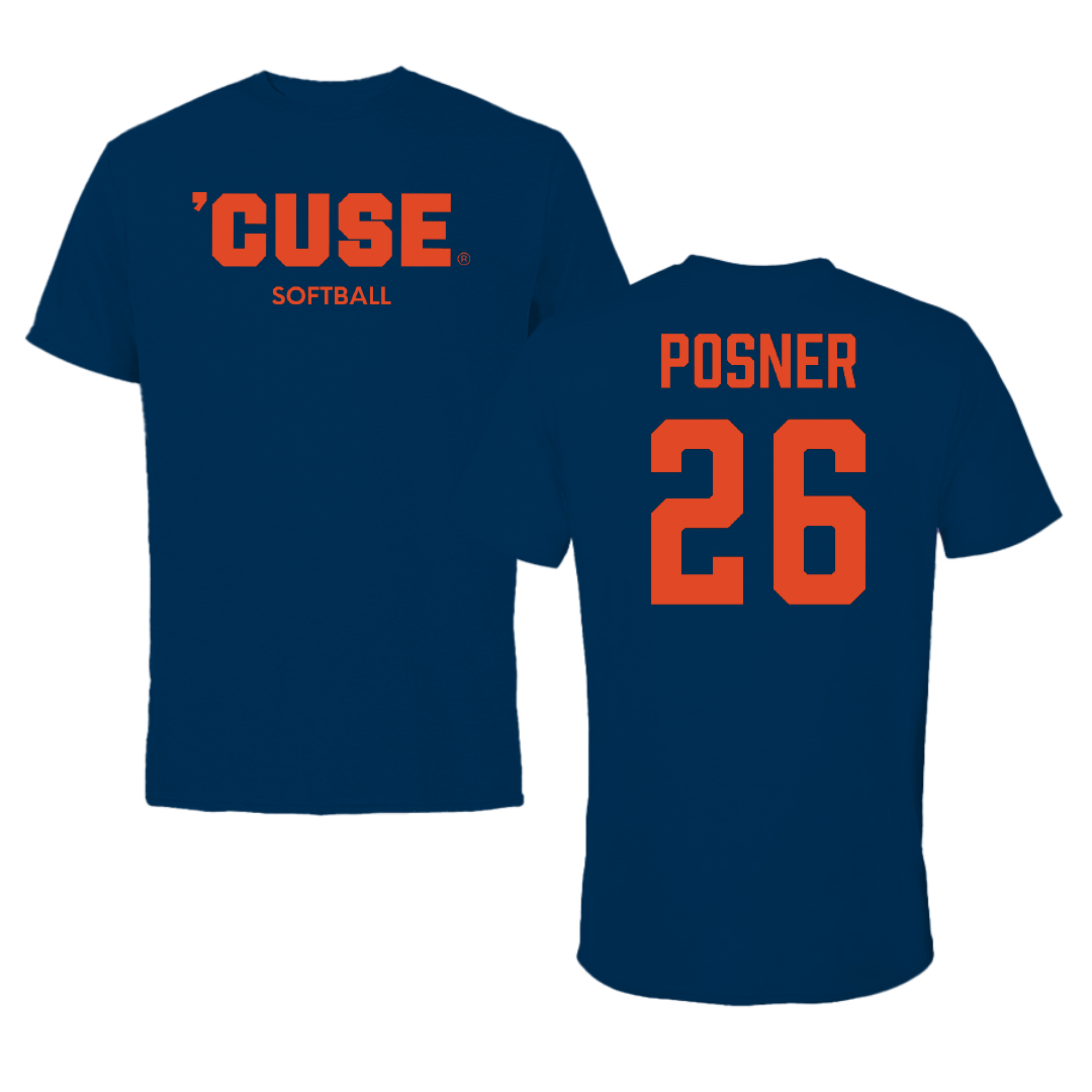 Syracuse University Softball Navy Tee - #26 Taylor Posner