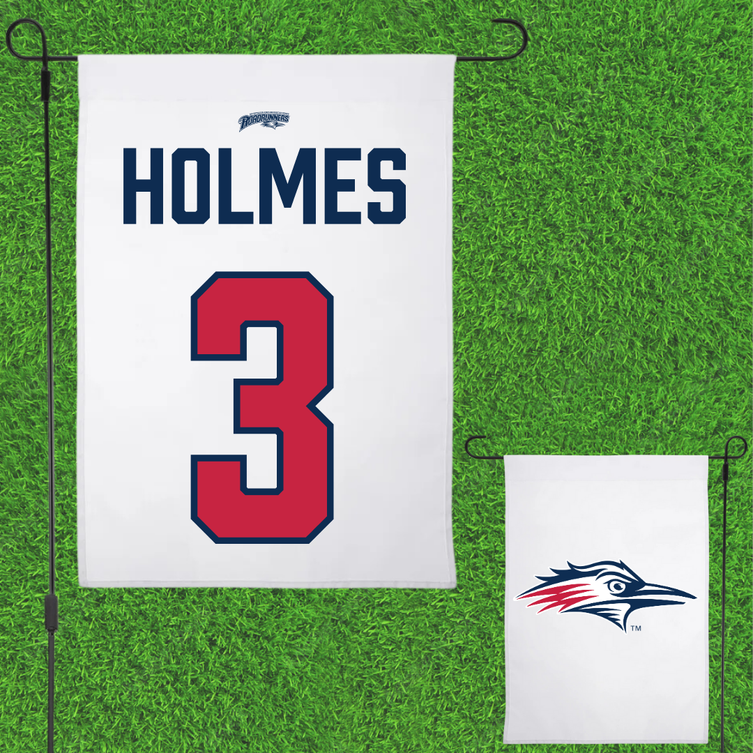 Metropolitan State University of Denver Basketball White Garden Flag - #3 Caden Holmes