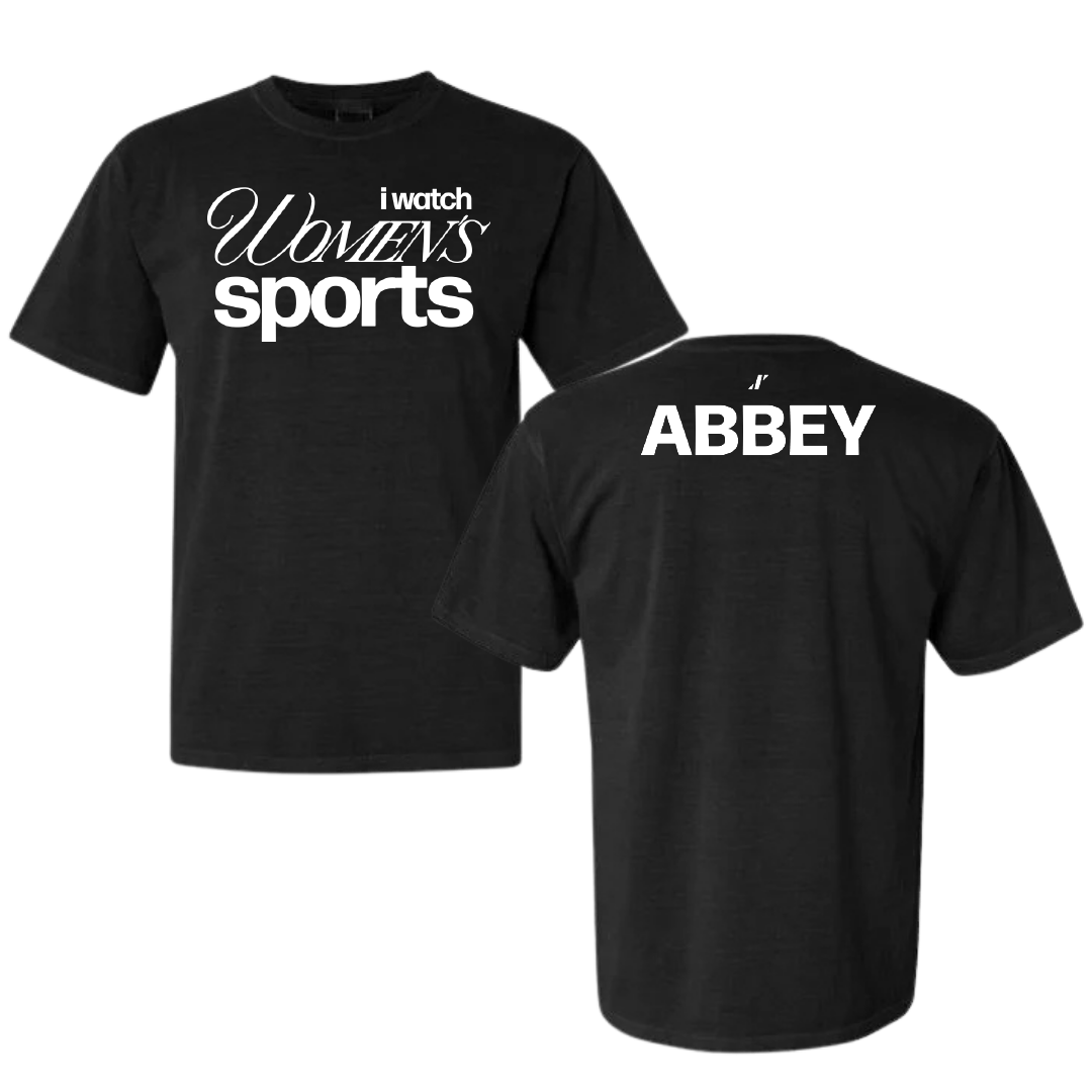 Florida Atlantic University Cheer Black WHM Comfort Colors Tee - Lauren Abbey