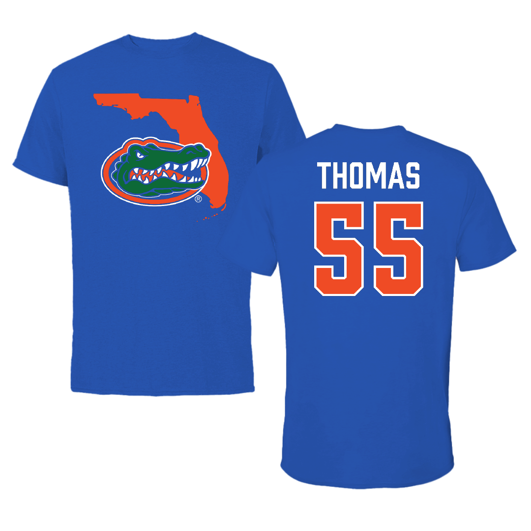 University of Florida Volleyball Blue State Tee - #55 Amaya Thomas