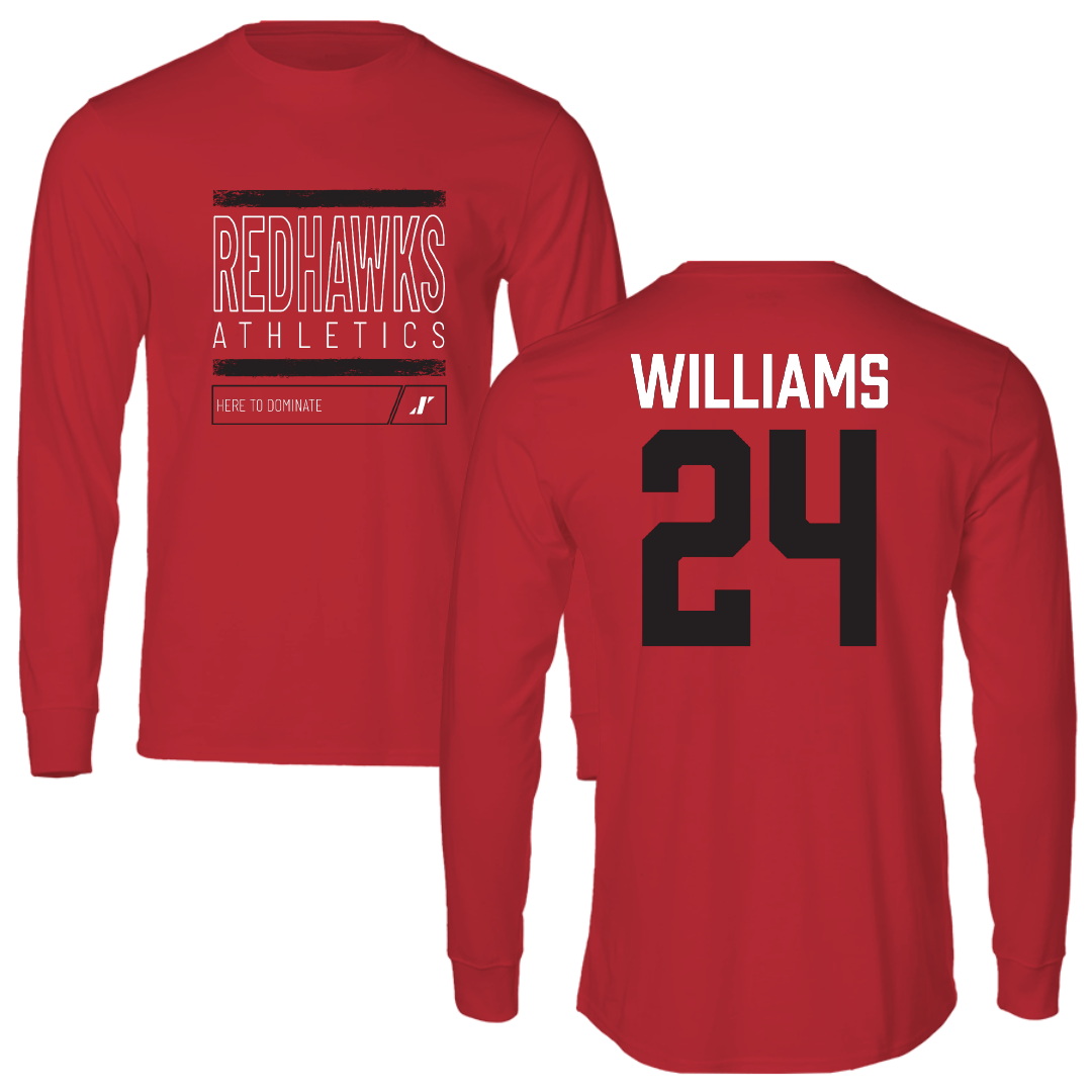 Southeast Missouri State University Football Red Dominate Performance Long Sleeve - #24 JaQori Williams