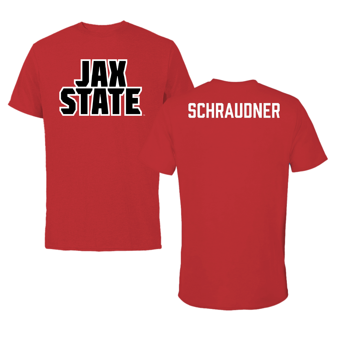 Jacksonville State University TF and XC Red Tee - Trinity Schraudner