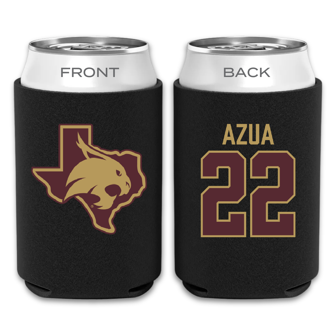 Texas State University Softball Black Can Cooler - #22 Madison Azua