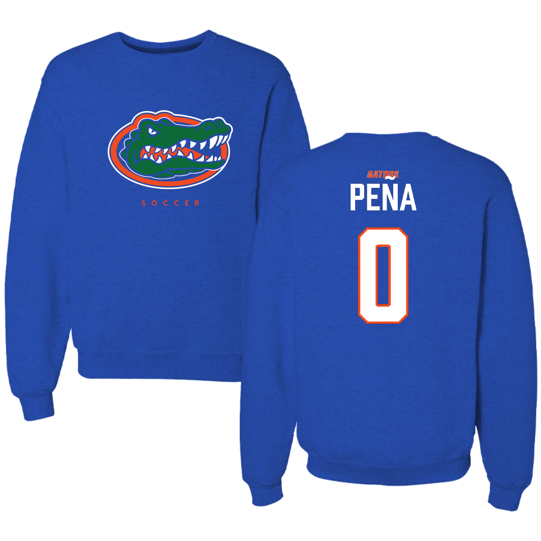 University of Florida Soccer (W) Blue Mascot Crewneck - #0 Paloma Peña