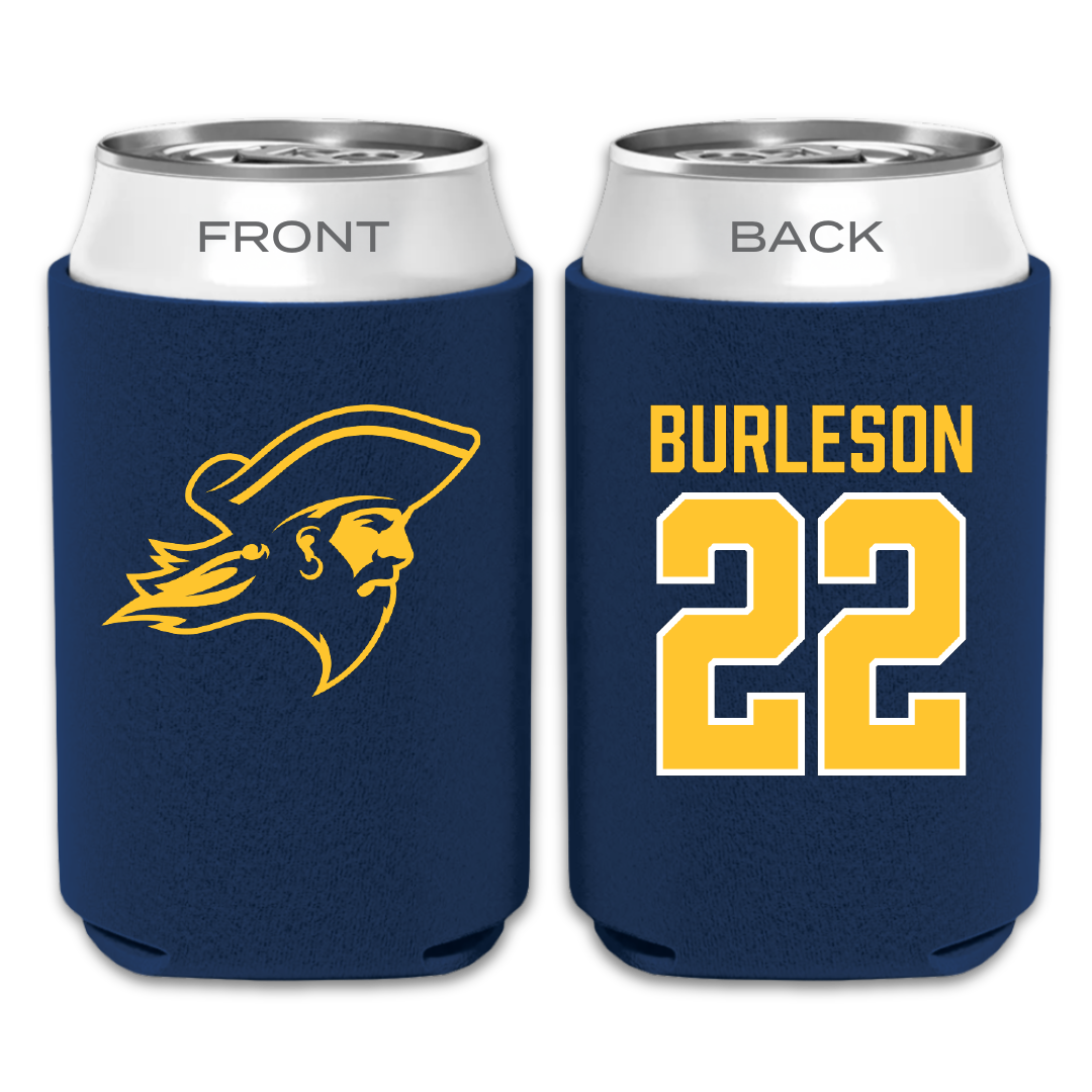 East Tennessee State University Soccer Navy Can Cooler - #22 Megan Burleson