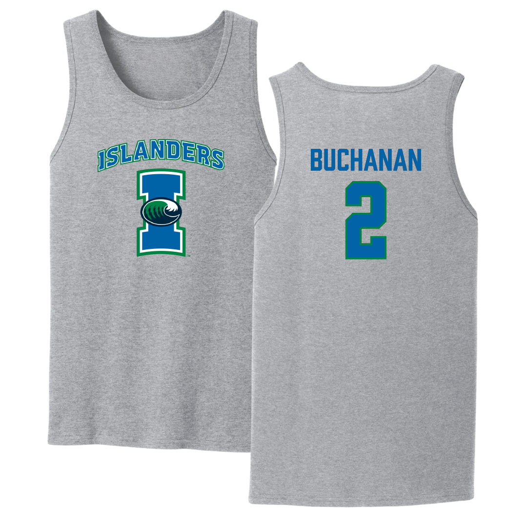 Texas A&M University-Corpus Christi Volleyball Sport Gray Tank Top - #2 Kenna Buchanan