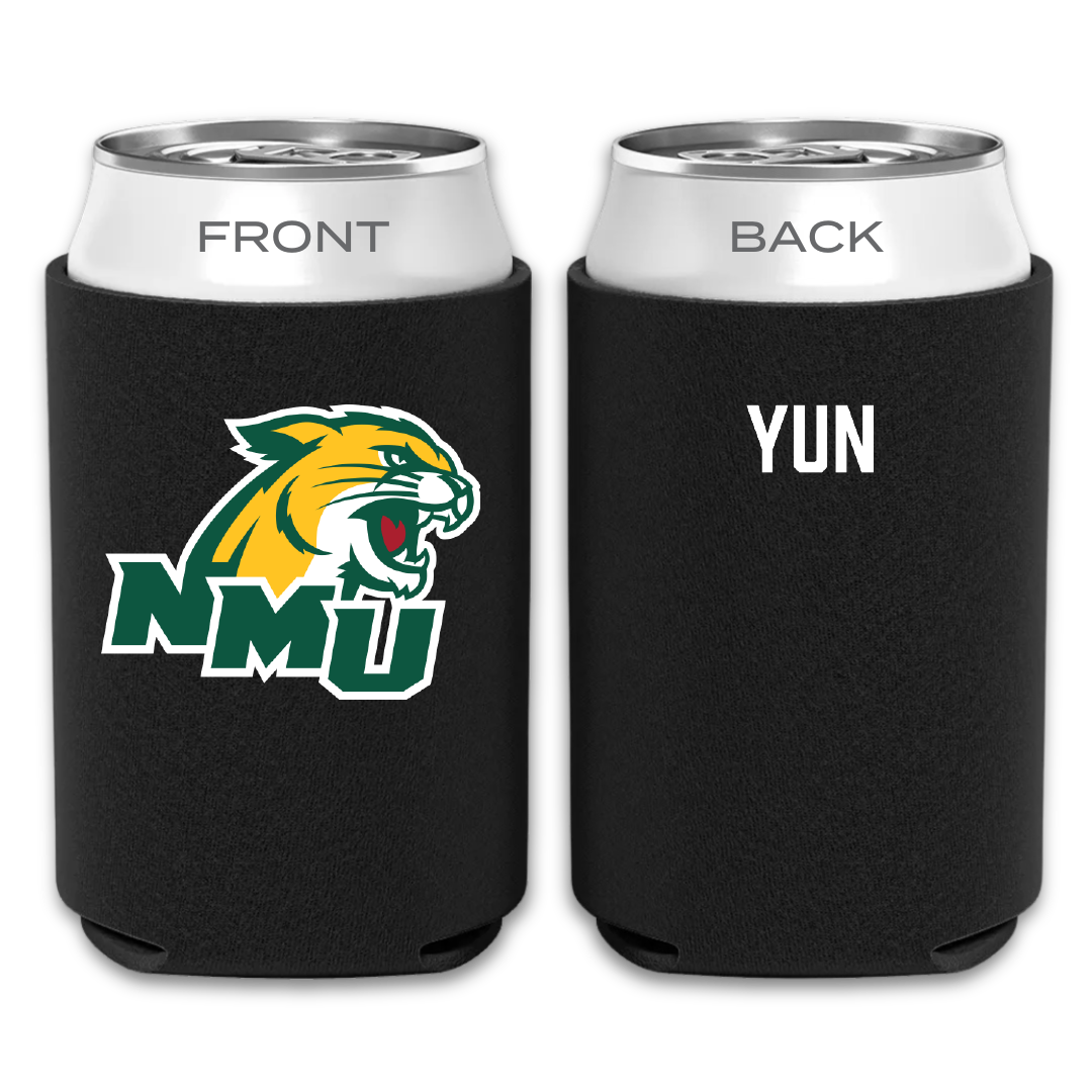 Northern Michigan University Golf Black Can Cooler - Eric Yun