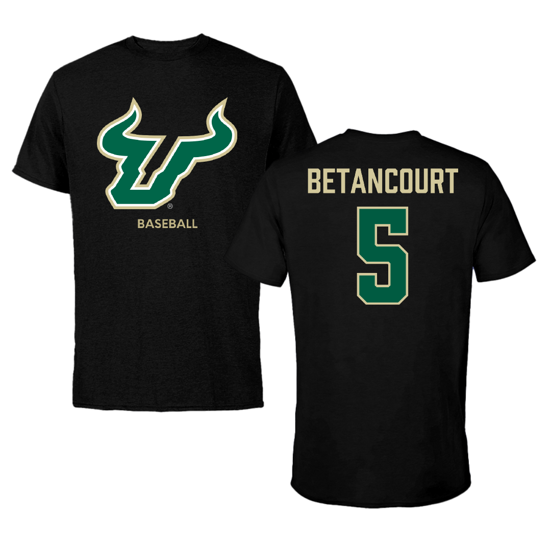 University of South Florida Baseball Black Performance Tee - #5 Rafael Betancourt