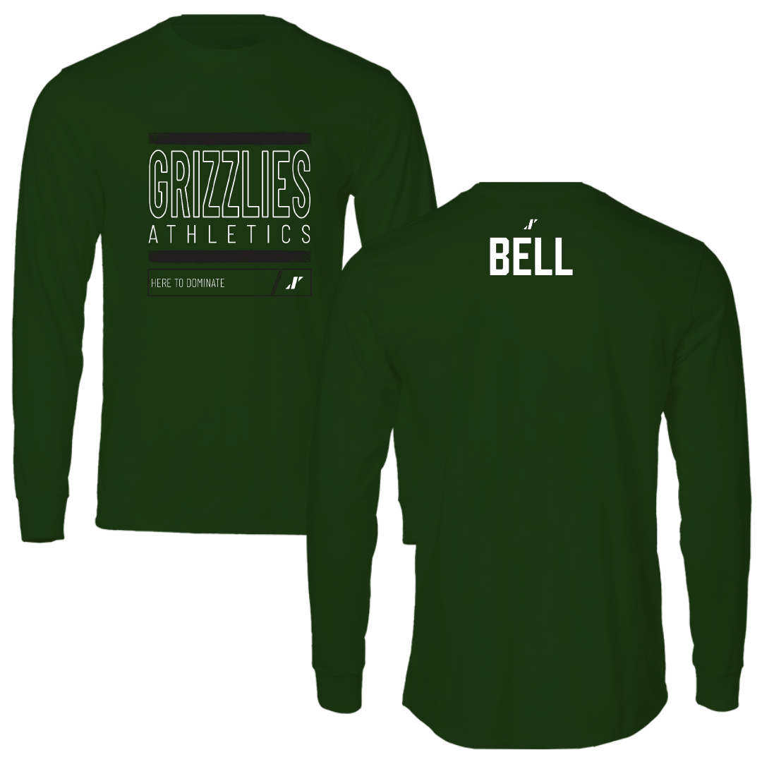 Adams State University Football Forest Green Dominate Long Sleeve - Brandyn Bell