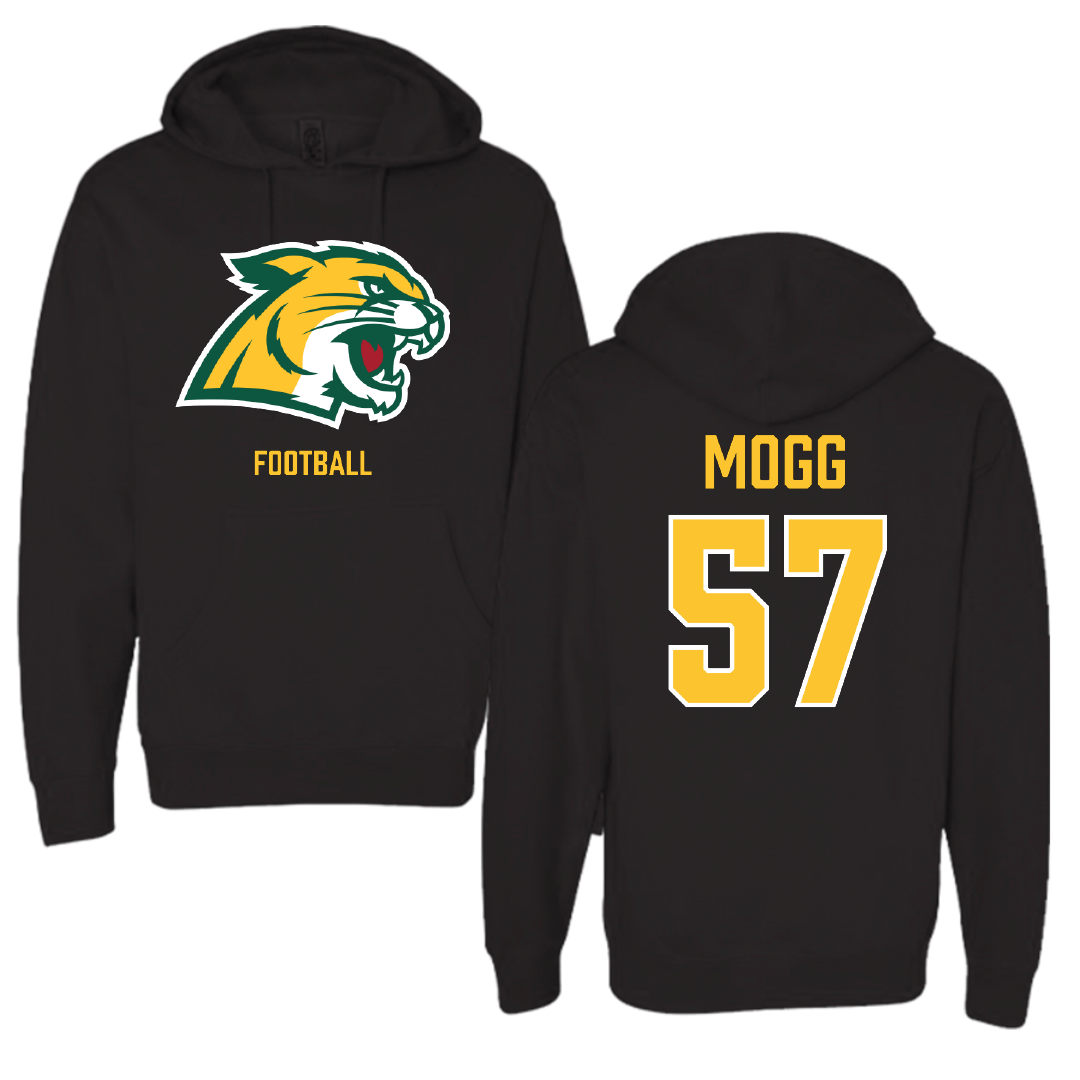 Northern Michigan University Football Black Hoodie - #57 Logan Mogg