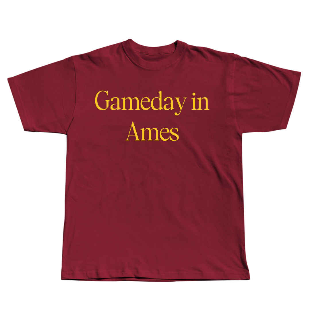 Iowa State University Football Cardinal Gameday Tee - #2 Jamison Patton