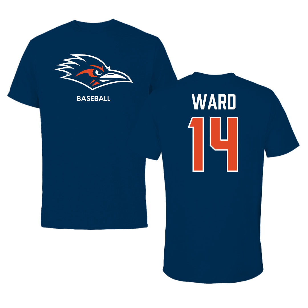 University of Texas at San Antonio Baseball Navy Tee - #14 Ryan Ward