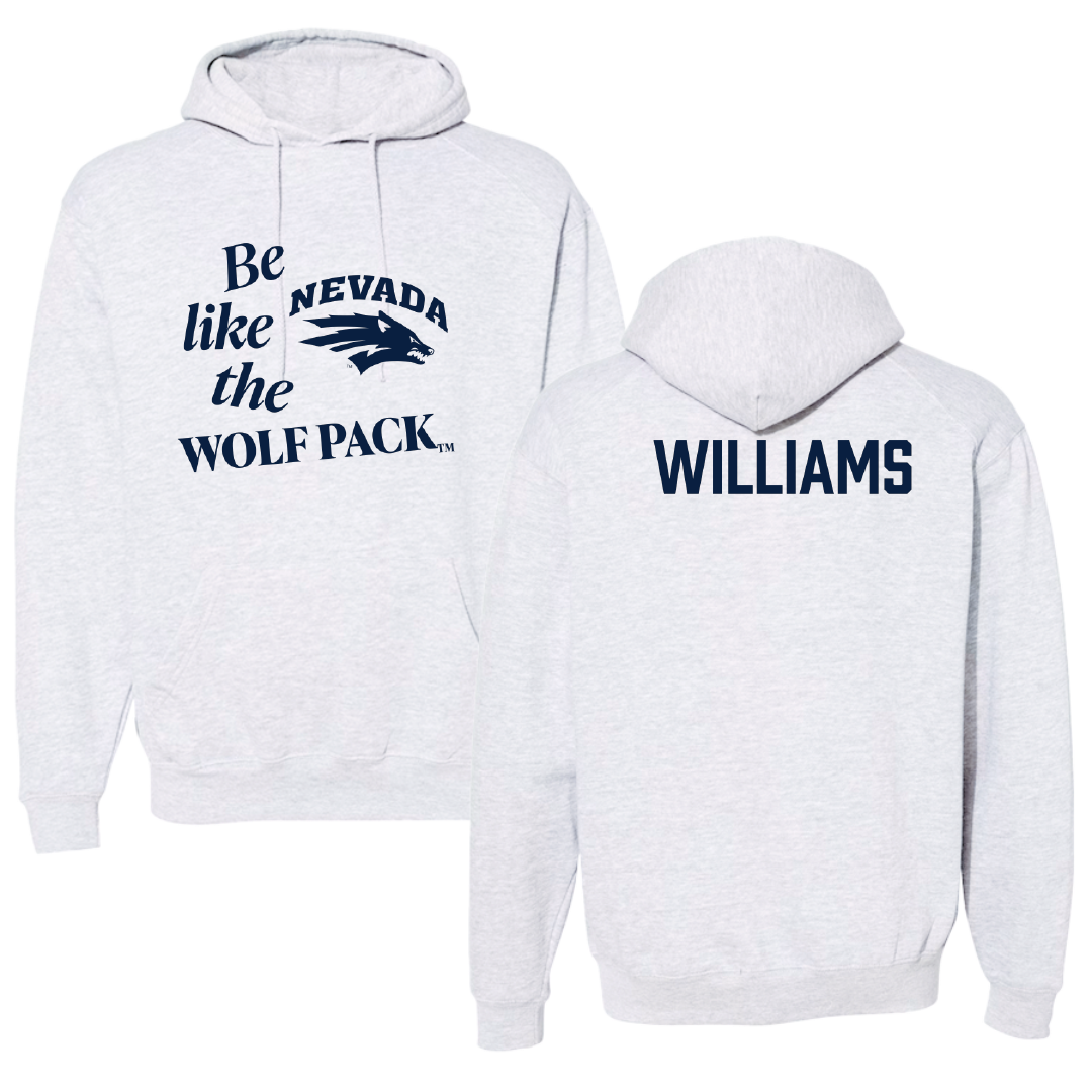 University of Nevada Cheer Light Gray Be Like Us Hoodie - Sophie Williams