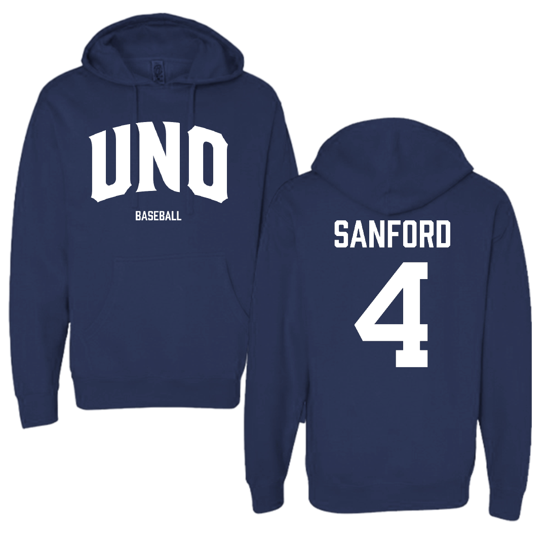 University of New Orleans Baseball Navy Hoodie - #4 Mitchell Sanford