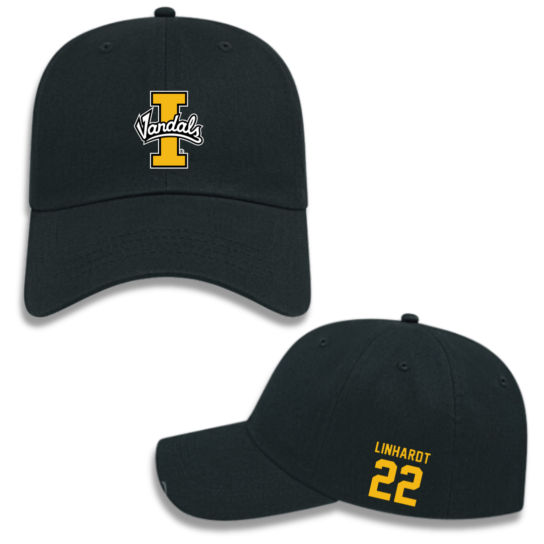 University of Idaho Basketball (M) Black Hat - #22 Tyler Linhardt