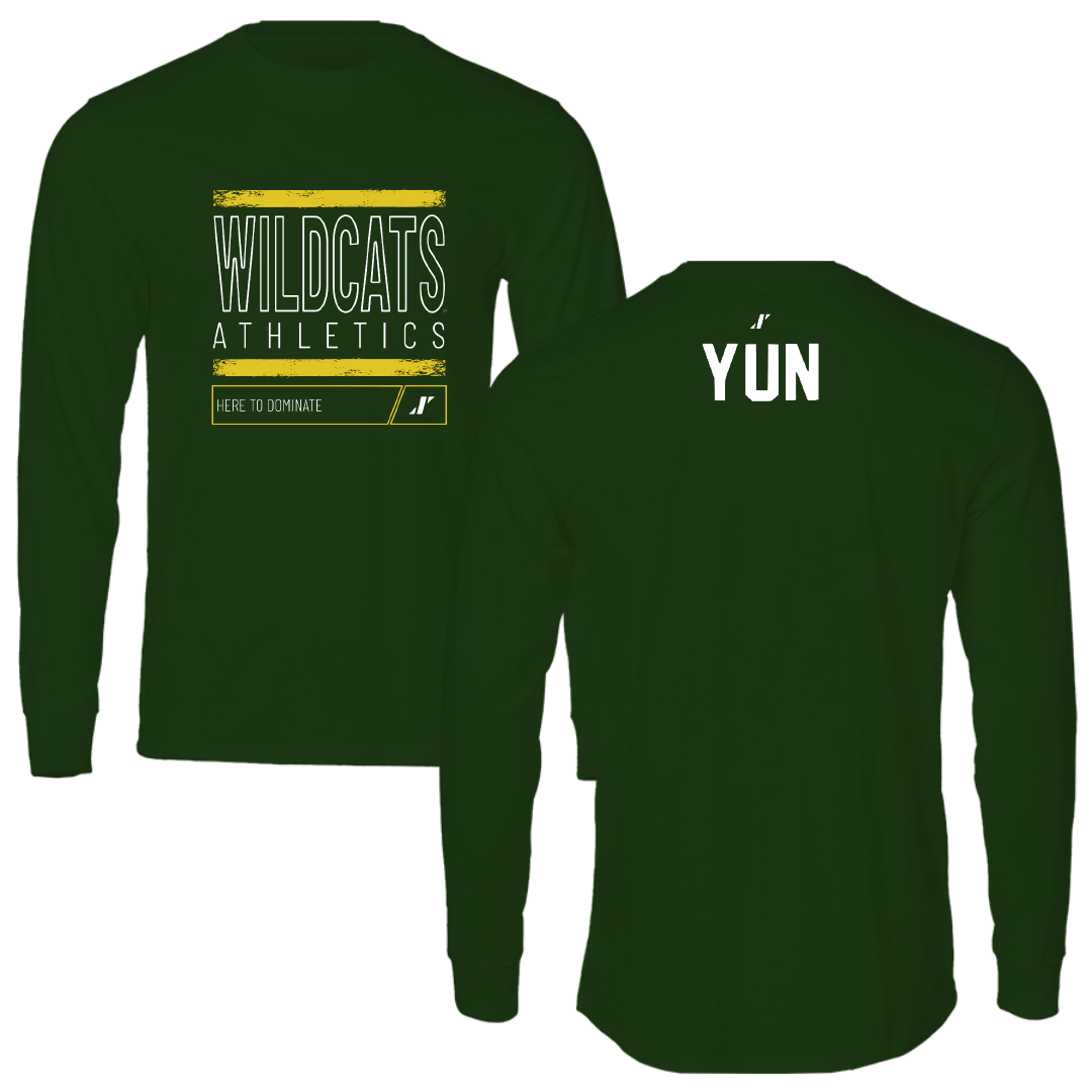 Northern Michigan University Golf Forest Green Dominate Long Sleeve - Eric Yun