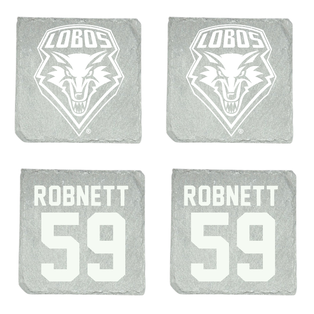 University of New Mexico Football Stone Coaster (4 Pack)  - #59 Kaden Robnett