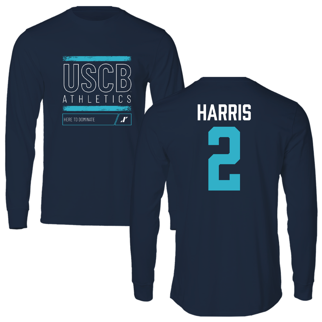 University of South Carolina Beaufort Soccer Navy Dominate Long Sleeve - #2 Kennedy Harris