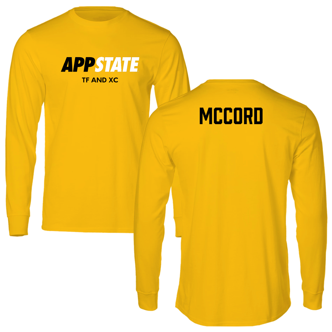 Appalachian State University TF and XC Gold Long Sleeve - Mariah McCord