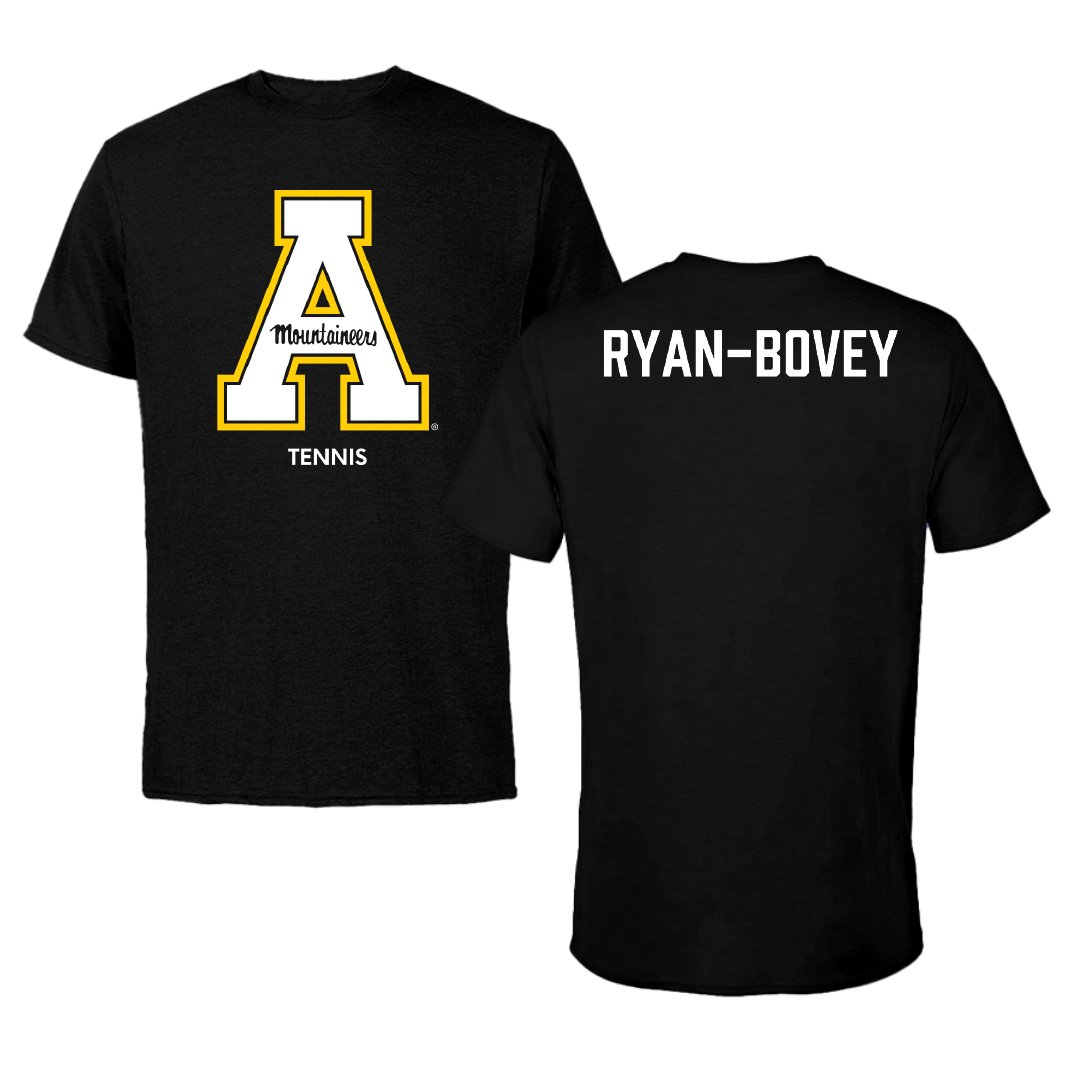 Appalachian State University Tennis (W) Black Performance Tee - Olwyn Ryan-Bovey