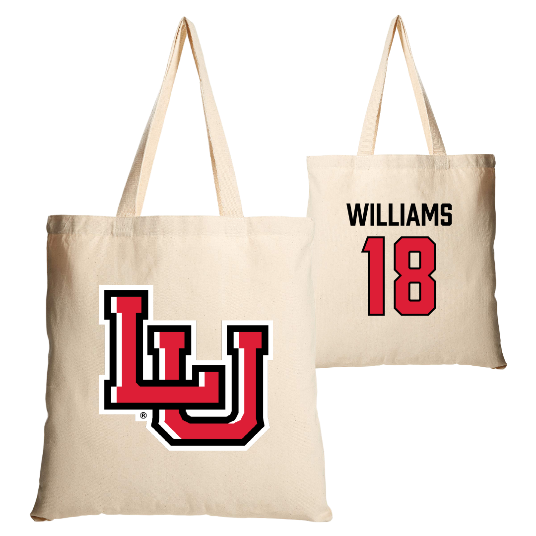 Lamar University Baseball Tan Canvas Tote Bag - #18 Zach Williams