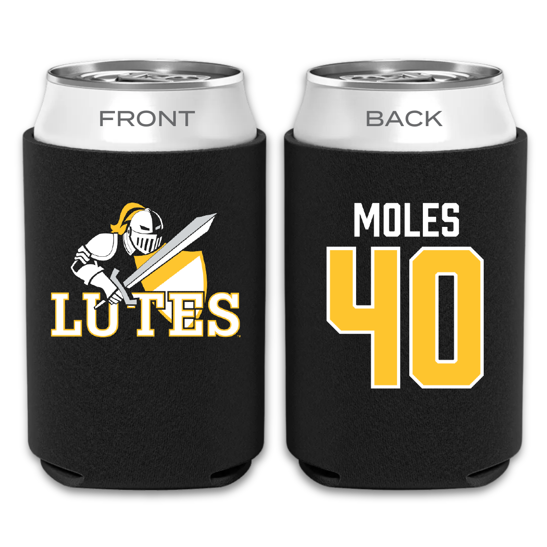 Pacific Lutheran University Basketball Black Can Cooler - #40 Madison Moles