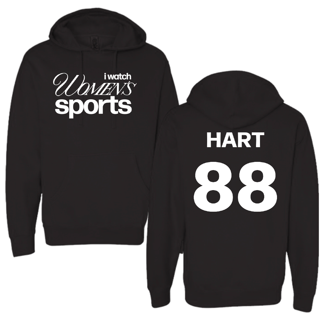 University at Albany Soccer Black WHM Hoodie - #88 Megan Hart
