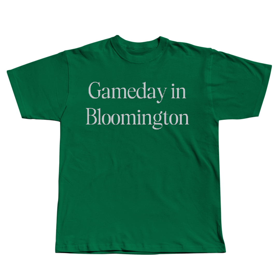 Illinois Wesleyan University Football Green Gameday Tee - #9 Zach Hinds