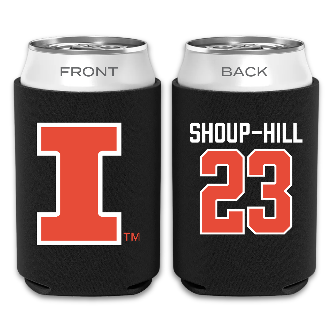 University of Illinois Basketball Black Can Cooler - #23 Brynn Shoup-Hill