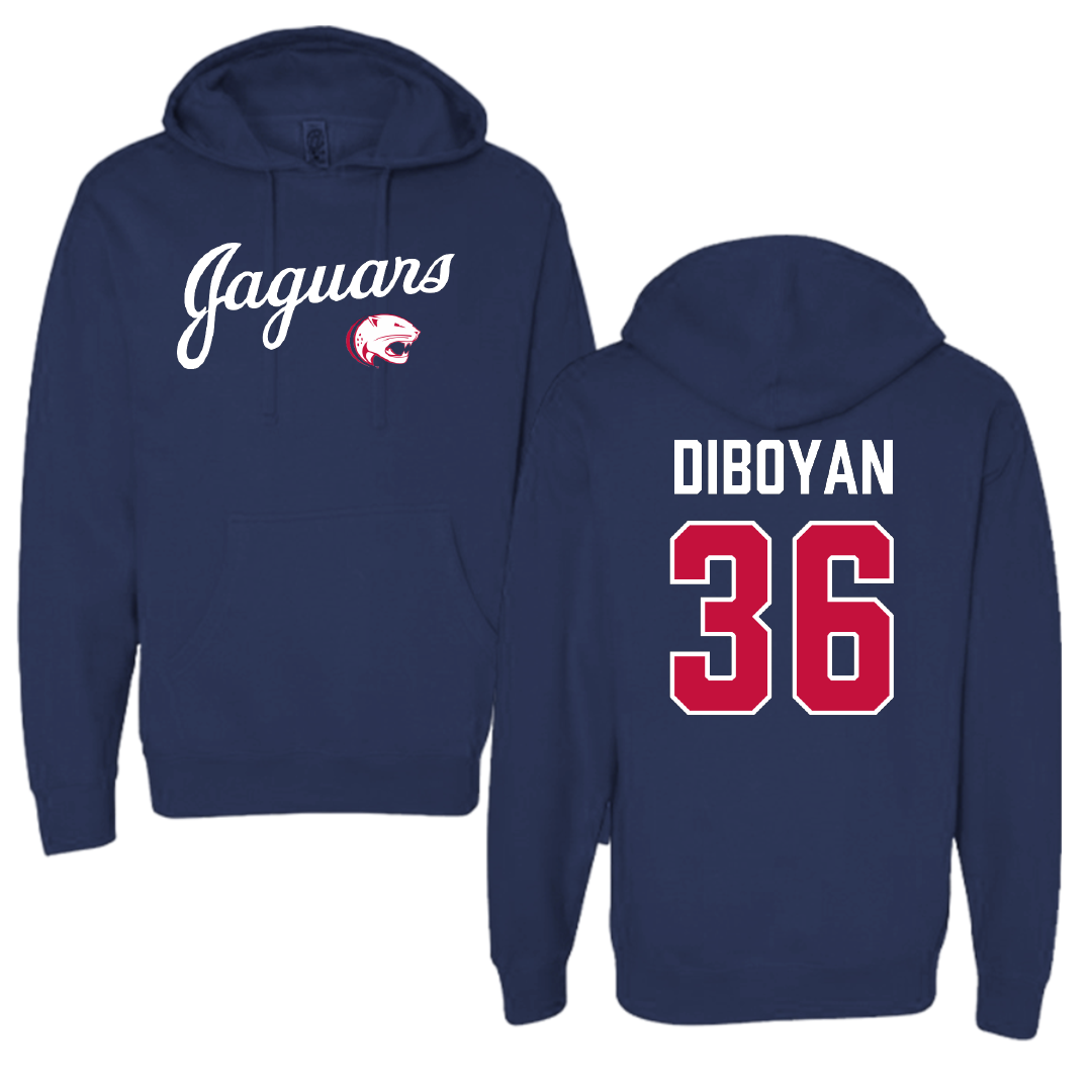 University of South Alabama Football Navy General Hoodie - #36 Hamilton DiBoyan