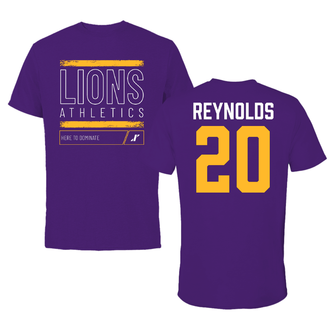 University of North Alabama Soccer Purple Dominate Performance Tee - #20 Maddie Reynolds