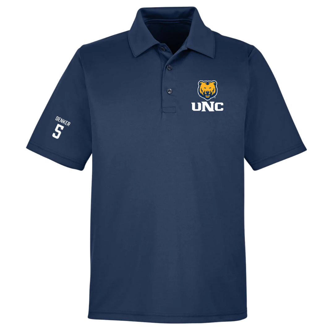 University of Northern Colorado Basketball (M) Navy Polo - #5 Quinn Denker