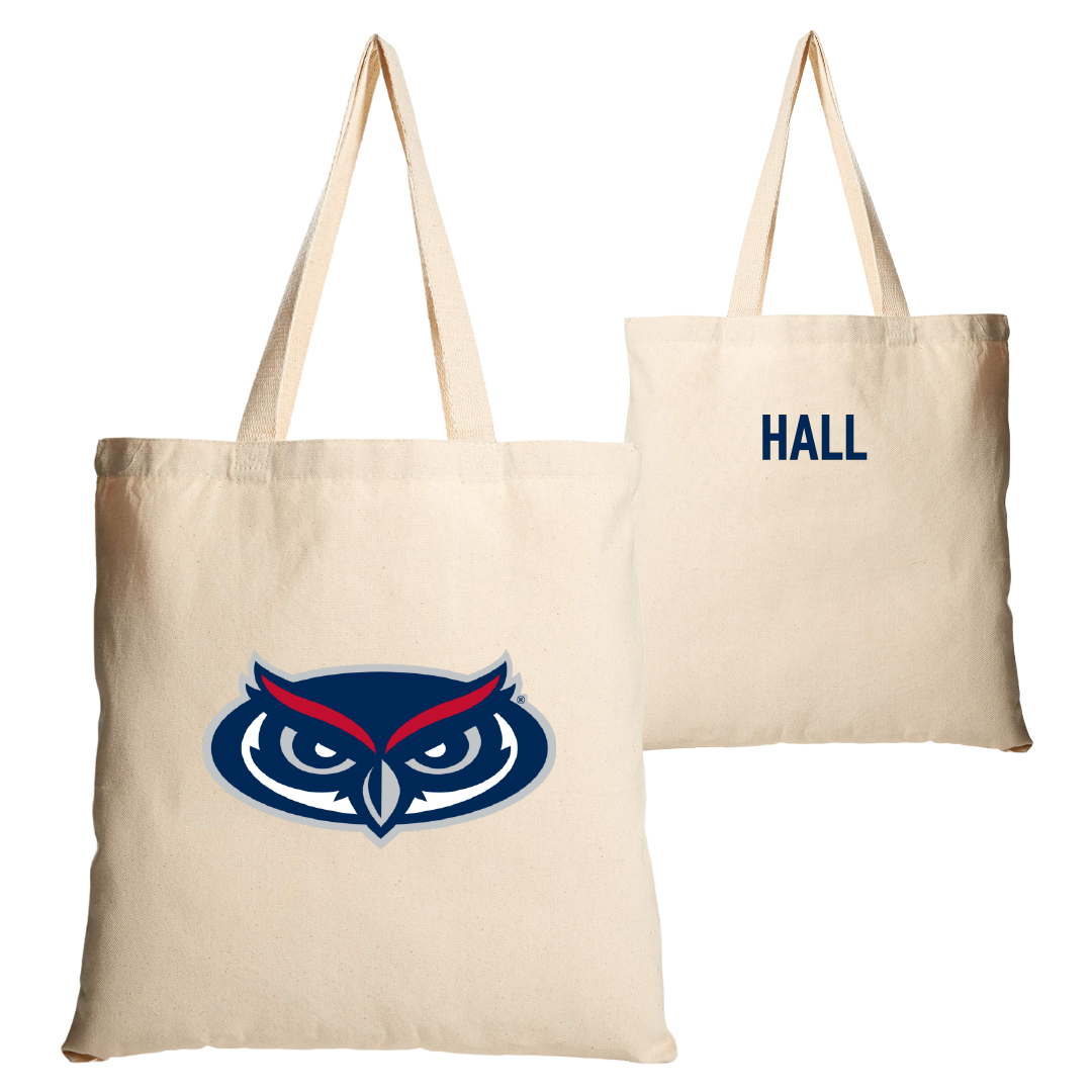 Florida Atlantic University Cheer Tan Canvas Tote Bag - Ashley Hall