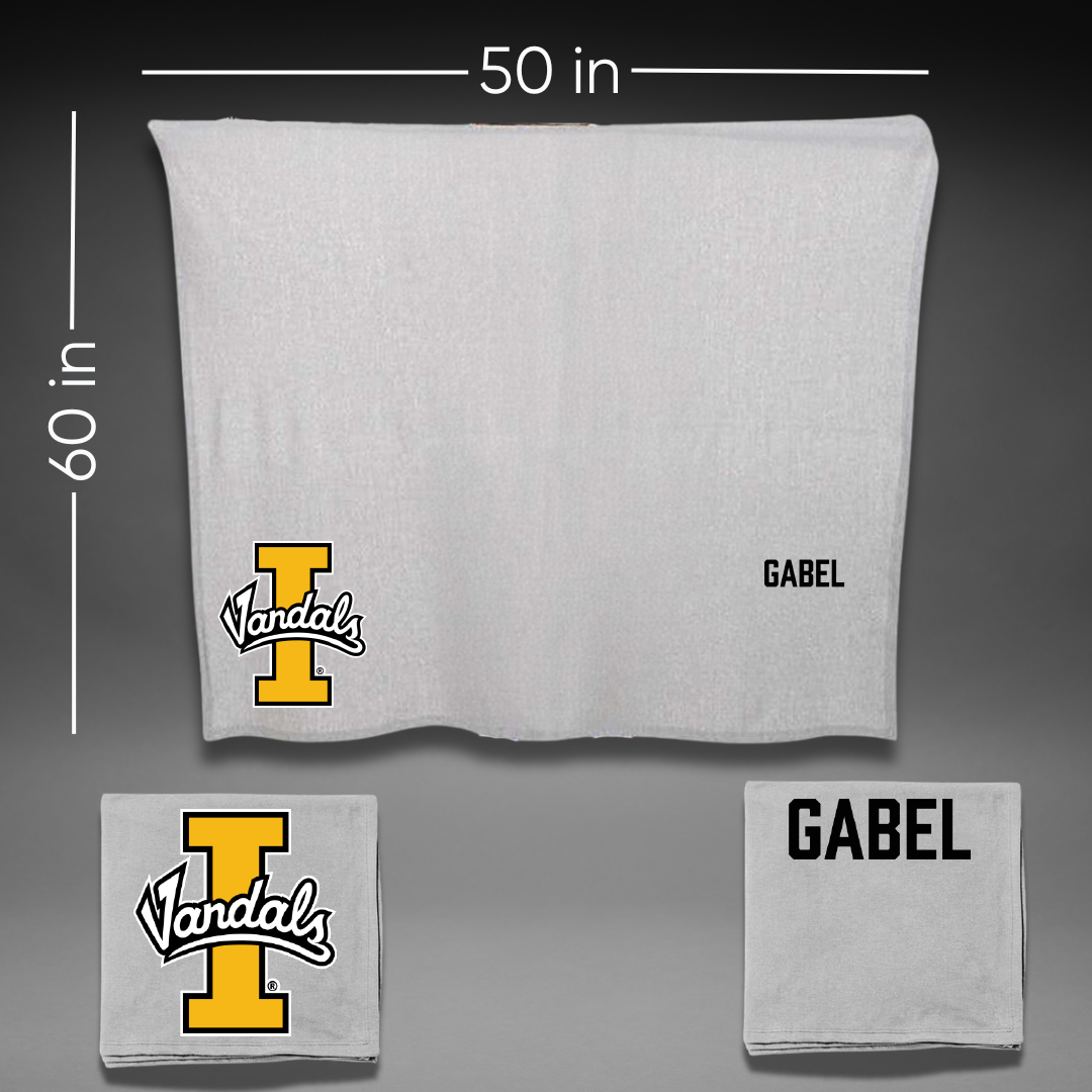 University of Idaho Swimming & Diving Gray Vandals Blanket - Cadence Gabel