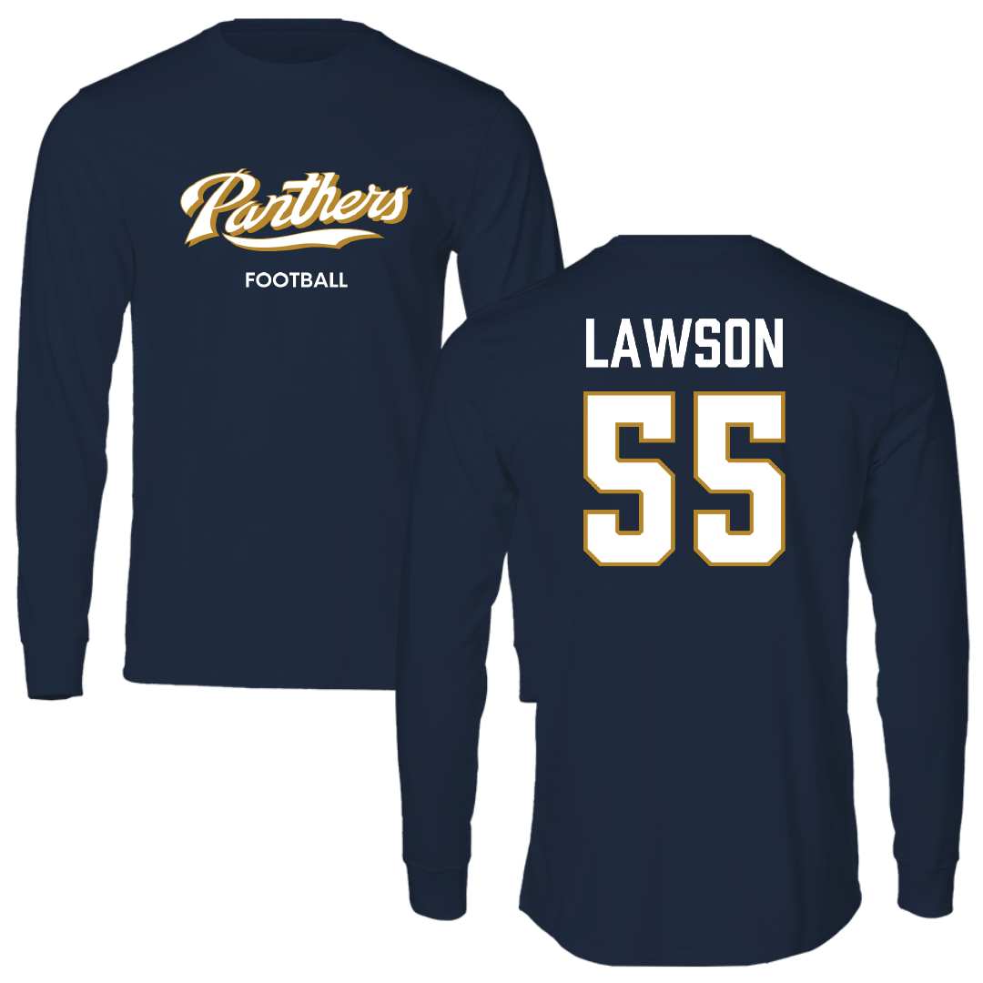 Florida International University Football Navy Long Sleeve - #55 Wyatt Lawson
