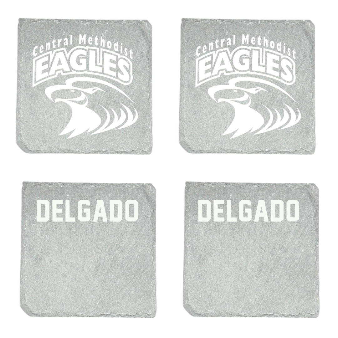 Central Methodist University Football Stone Coaster (4 Pack)  - Antonio Delgado