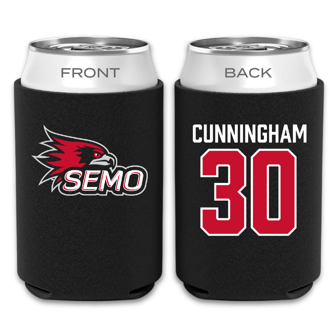 Southeast Missouri State University Football Black Can Cooler - #30 Judd Cunningham