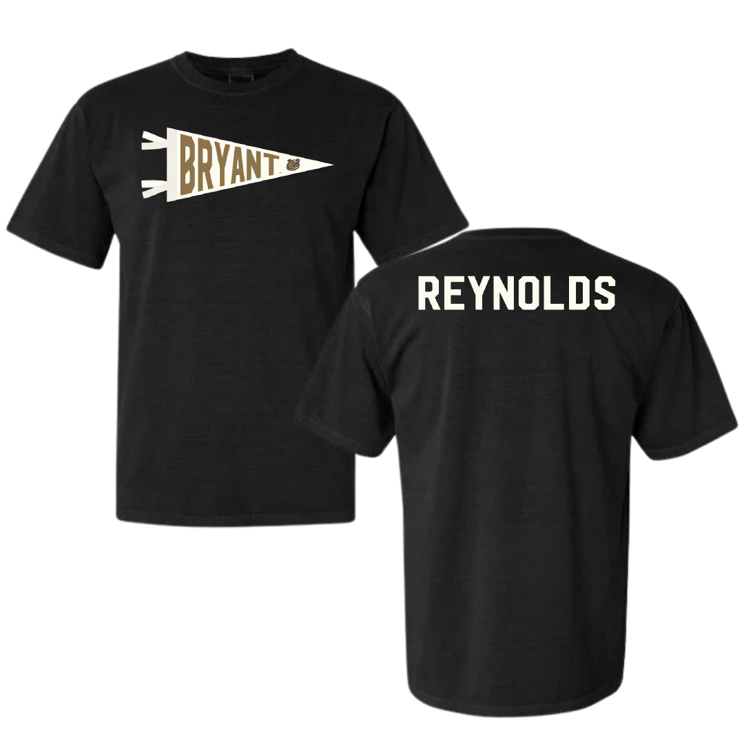 Bryant University TF and XC Black Pennant Comfort Colors Tee - Dawson Reynolds
